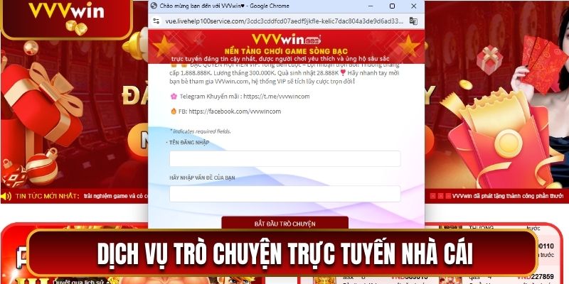 Liên Hệ VVVwin - Hỗ Trợ Khách Hàng 24/7 Chuyên Nghiệp 1 Dịch vụ trò chuyện trực tuyến nhà cái