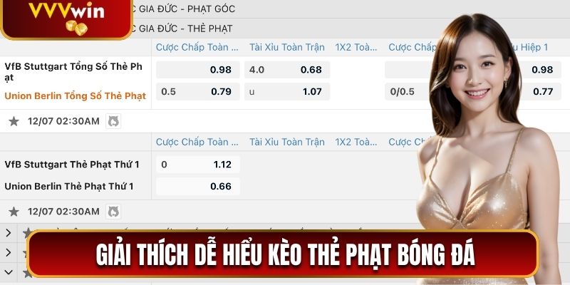 Giải thích dễ hiểu kèo thẻ phạt bóng đá